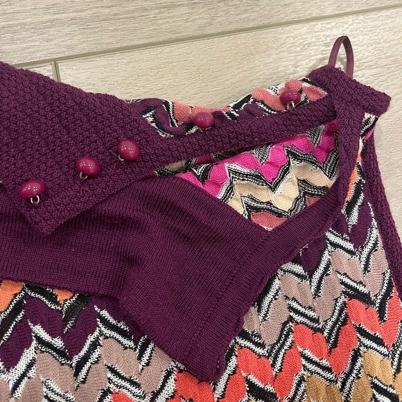 Missoni Orange Label Sleeveless Multicolor Knit Mock Dress Women Sz 42 US 6 M - Picture 3 of 13